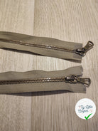 FERMETURE RIRI METAL NON SÉPARABLE 75CM VERT KAKI - My Little Coupon