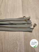 FERMETURE RIRI METAL NON SÉPARABLE 90CM GRIS - My Little Coupon