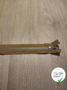 FERMETURE RIRI METAL NON SEPARABLE DOUBLE CHEMINS 80CM MARRON CAFÉ - My Little Coupon