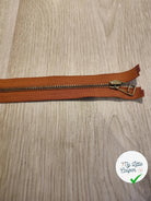 FERMETURE RIRI METAL SÉPARABLE 90CM ORANGE - My Little Coupon