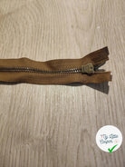 FERMETURE RIRI METAL NON SÉPARABLE 60CM MARRON - My Little Coupon