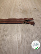 FERMETURE RIRI METAL SÉPARABLE 90CM MARRON - My Little Coupon