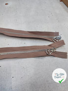 FERMETURE RIRI METAL NON SÉPARABLE DOUBLE ZIP 75CM MARRON CAFÉ M6 - My Little Coupon