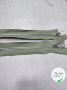FERMETURE RIRI METAL NON SÉPARABLE DOUBLE ZIP 75CM VERT CLAIR M6 - My Little Coupon