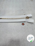 FERMETURE RIRI METAL SÉPARABLE BLANC 100CM M8 - My Little Coupon