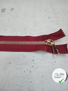 FERMETURE RIRI METAL NON SÉPARABLE 25CM MARRON CITROUILLE - My Little Coupon