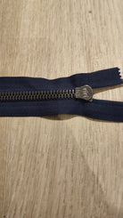 FERMETURE RIRI METAL SÉPARABLE 45CM BLEU NUIT M8 - My Little Coupon