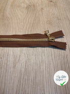 FERMETURE RIRI METAL SÉPARABLE 50CM MARRON M8 - My Little Coupon