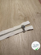 FERMETURE RIRI METAL SEPARABLE 60CM BLANC - My Little Coupon