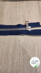 FERMETURE RIRI MÉTAL SÉPARABLE 60CM BLEU FONCÉ M8 - My Little Coupon