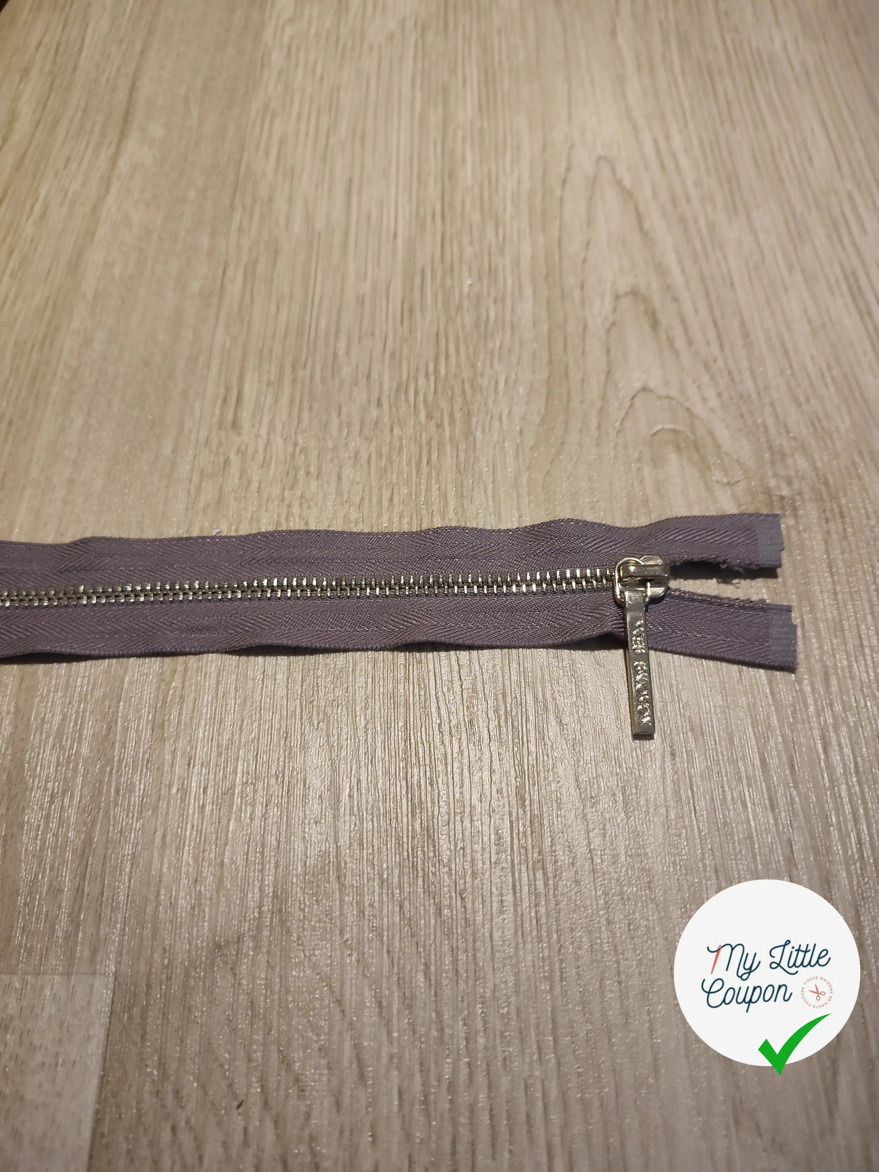 FERMETURE RIRI METAL SEPARABLE 60CM GRIS M5 - My Little Coupon