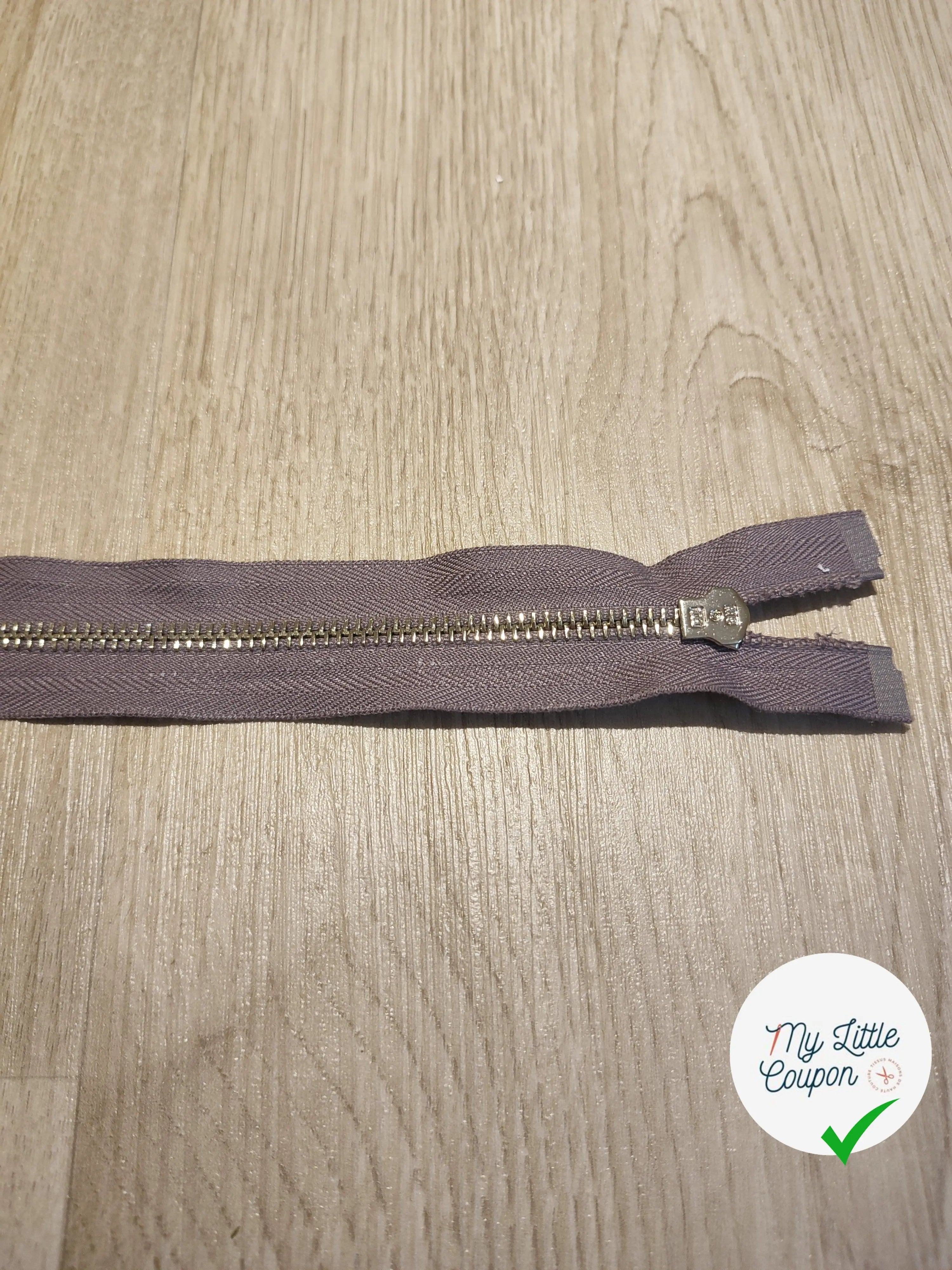 FERMETURE RIRI METAL SEPARABLE 60CM GRIS M5 - My Little Coupon