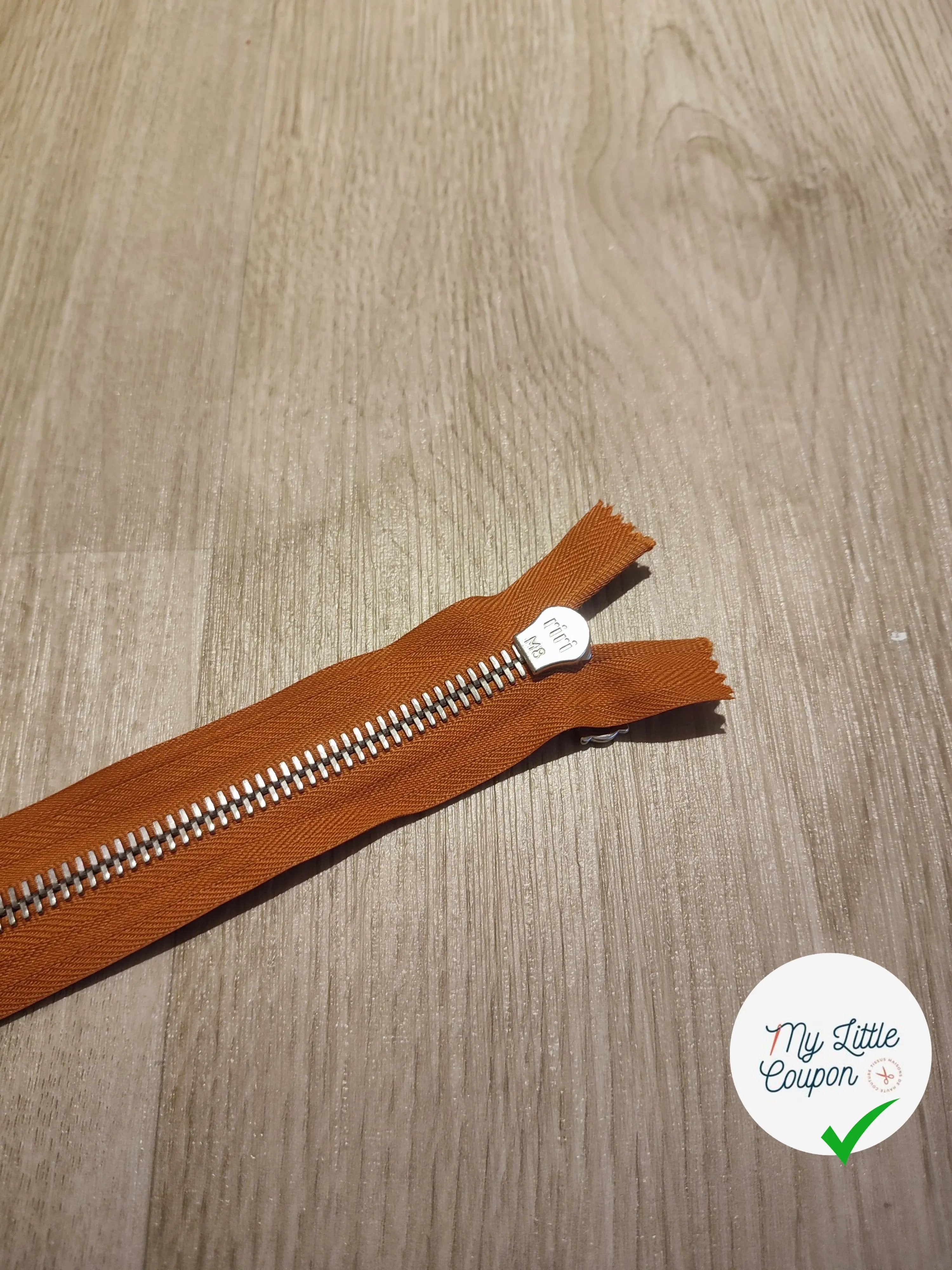 FERMETURE RIRI METAL SEPARABLE 60CM ORANGE CITROUILLE M8 - My Little Coupon