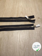 FERMETURE RIRI METAL NON SÉPARABLE DOUBLE CHEMINS 250CM NOIR - My Little Coupon