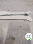 FERMETURE RIRI MÉTAL NON SÉPARABLE 16CM BLANC CASSÉ - My Little Coupon