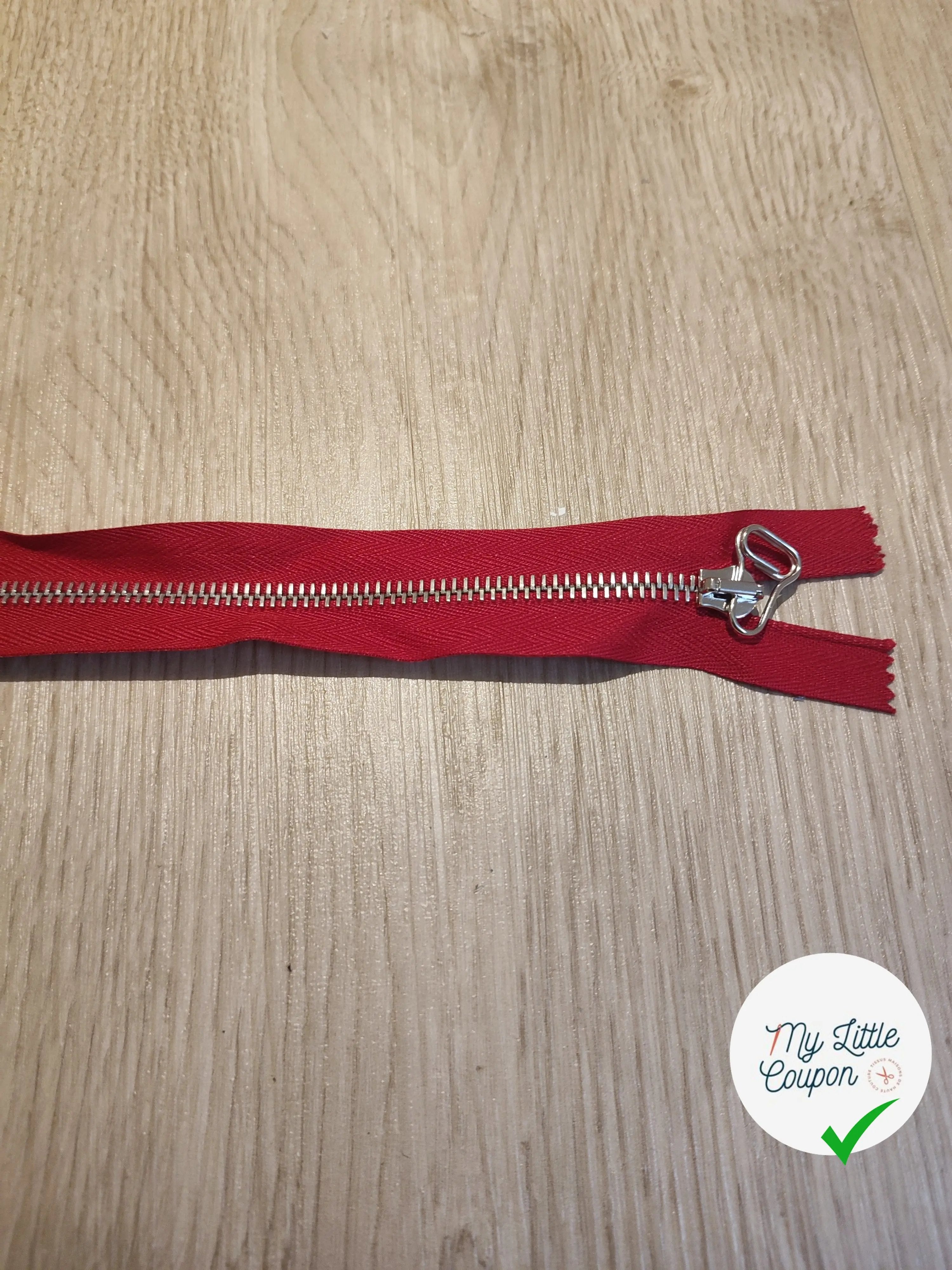 FERMETURE RIRI METAL SEPARABLE 65CM ROUGE M6 - My Little Coupon