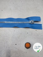 FERMETURE RIRI METAL NON SÉPARABLE 15CM BLEU CIEL M6 - My Little Coupon