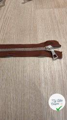 FERMETURE RIRI METAL SÉPARABLE 70CM MARRON NOISETTE FONCÉ - My Little Coupon