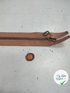 FERMETURE RIRI METAL SÉPARABLE 80CM MARRON CAPPUCCINO - My Little Coupon