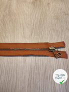 FERMETURE RIRI METAL SÉPARABLE 80CM MARRON NOISETTE M6 - My Little Coupon