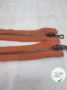 FERMETURE RIRI MÉTAL SÉPARABLE 85CM MARRON CITROUILLE - My Little Coupon