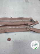 FERMETURE RIRI METAL SÉPARABLE DOUBLE ZIP 70CM MARRON BEIGE M6 - My Little Coupon