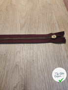 FERMETURE RIRI METAL SÉPARABLE 90CM BORDEAUX - My Little Coupon
