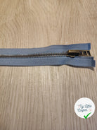FERMETURE RIRI METAL SÉPARABLE 90CM BLEU - My Little Coupon
