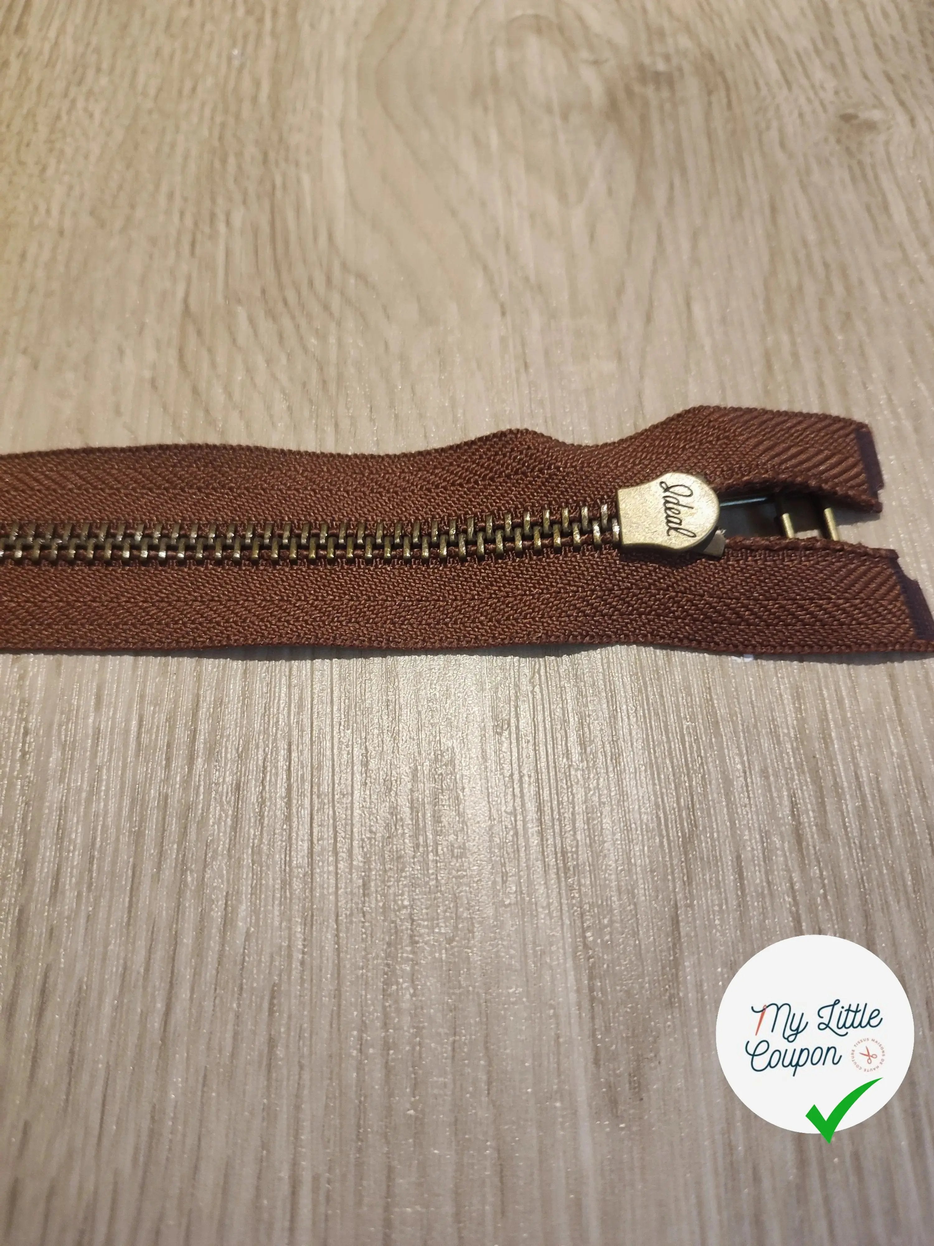(Copie) FERMETURE RIRI METAL SÉPARABLE 80CM MARRON FONCÉ - My Little Coupon