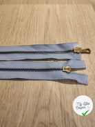 FERMETURE RIRI METAL SÉPARABLE DOUBLE CHEMINS 75CM BLEU M6 - My Little Coupon