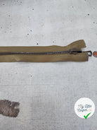 FERMETURE RIRI METAL SÉPARABLE RÉVERSIBLE 65CM MARRON VERT CLAIR - My Little Coupon