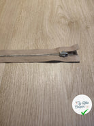 FERMETURE RIRI METAL SEPARABLE RÉVERSIBLE 90CM MARRON CLAIR - My Little Coupon