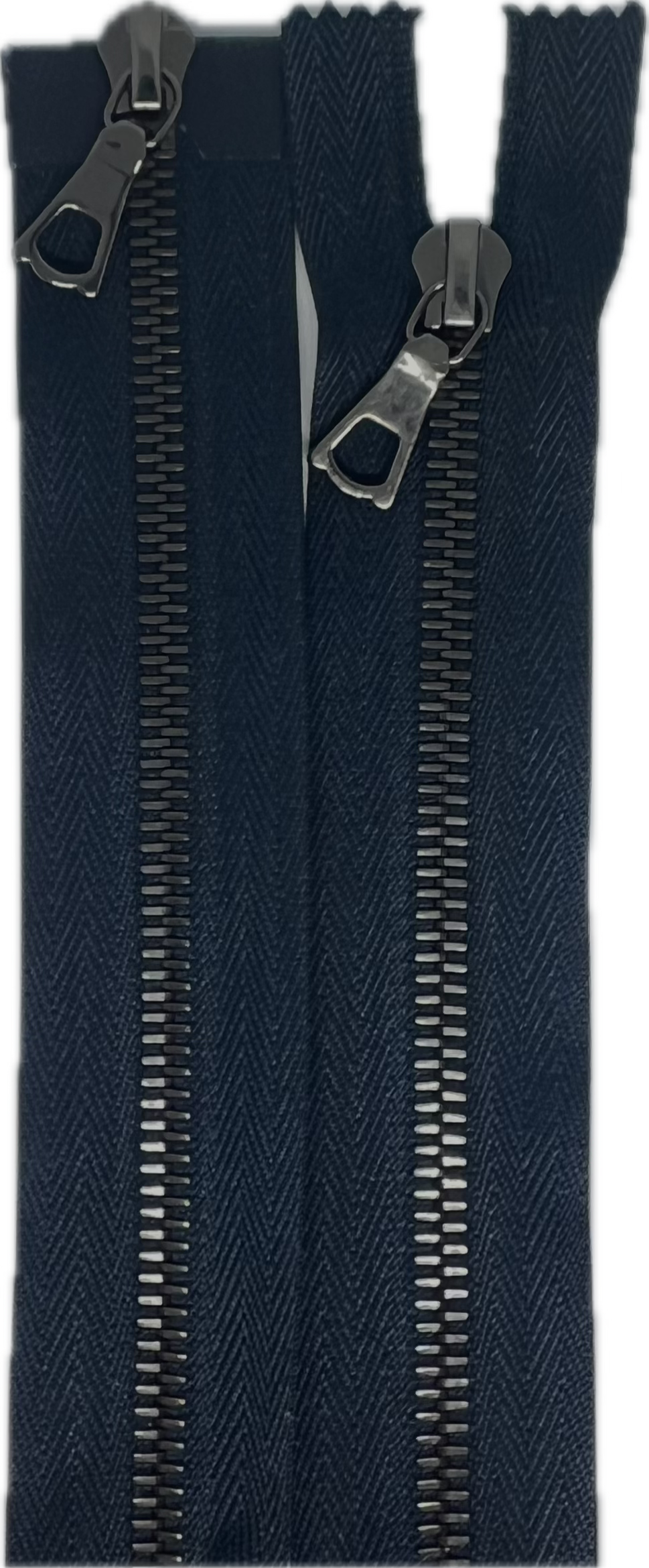 FERMETURE RIRI METAL SOMBRE DOUBLE VOIES 90CM M6 BLEU FONCÉ - My Little Coupon