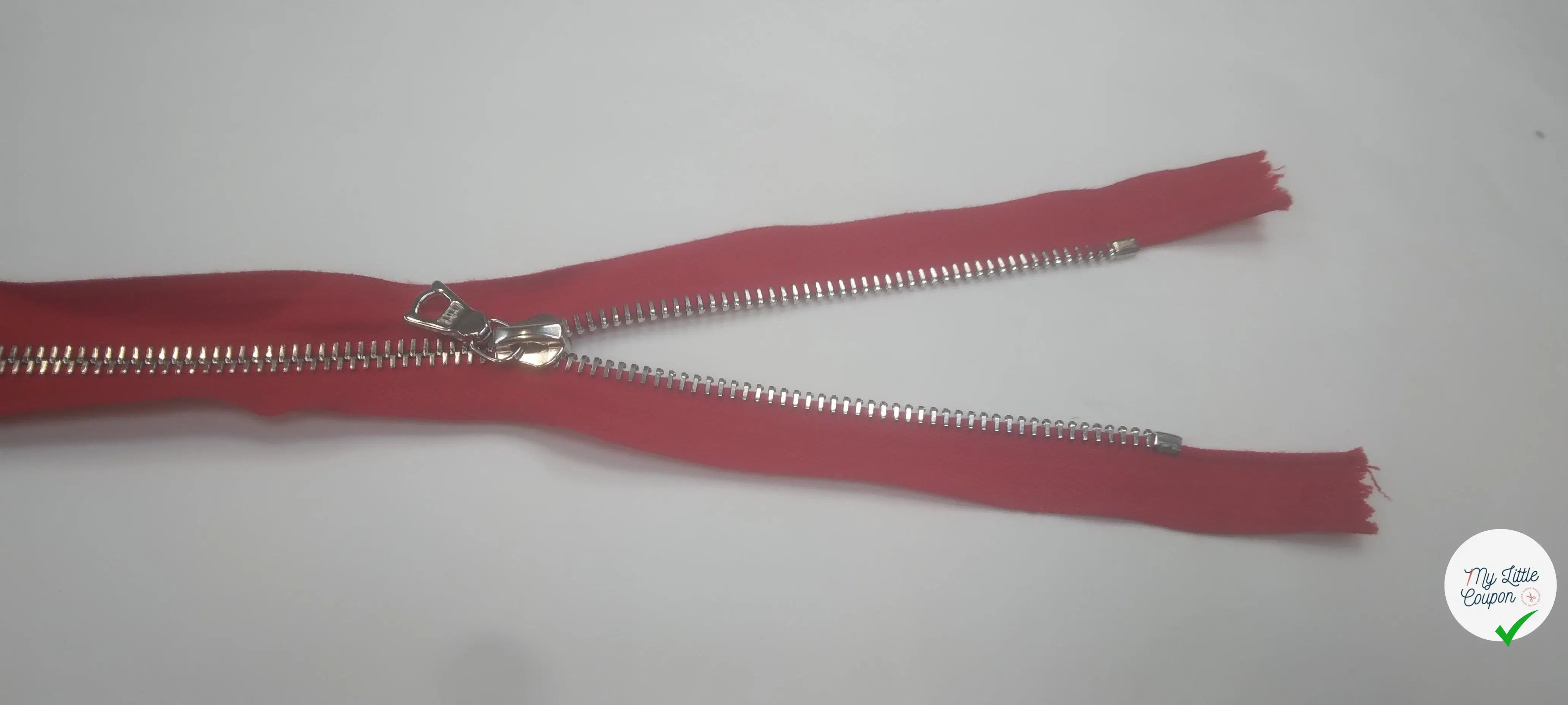 FERMETURE SÉPARABLE 50CM ROUGE - My Little Coupon