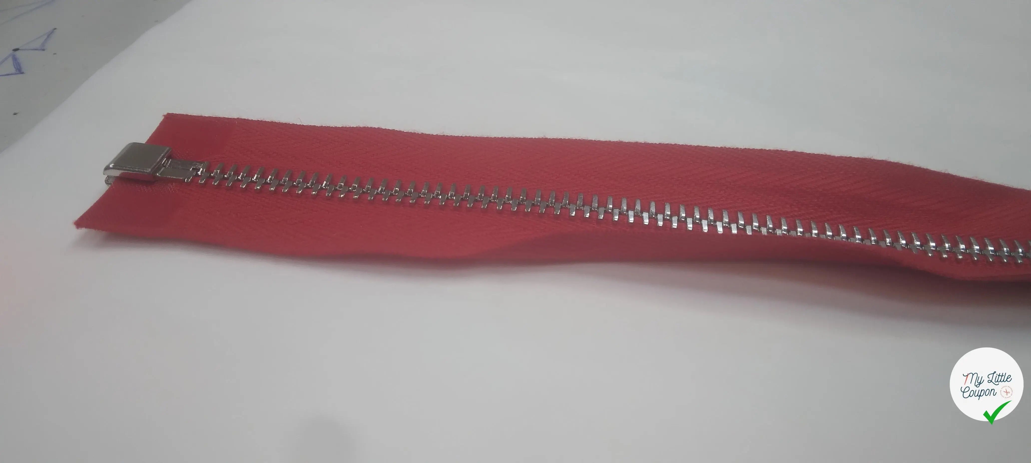 FERMETURE SÉPARABLE 50CM ROUGE - My Little Coupon