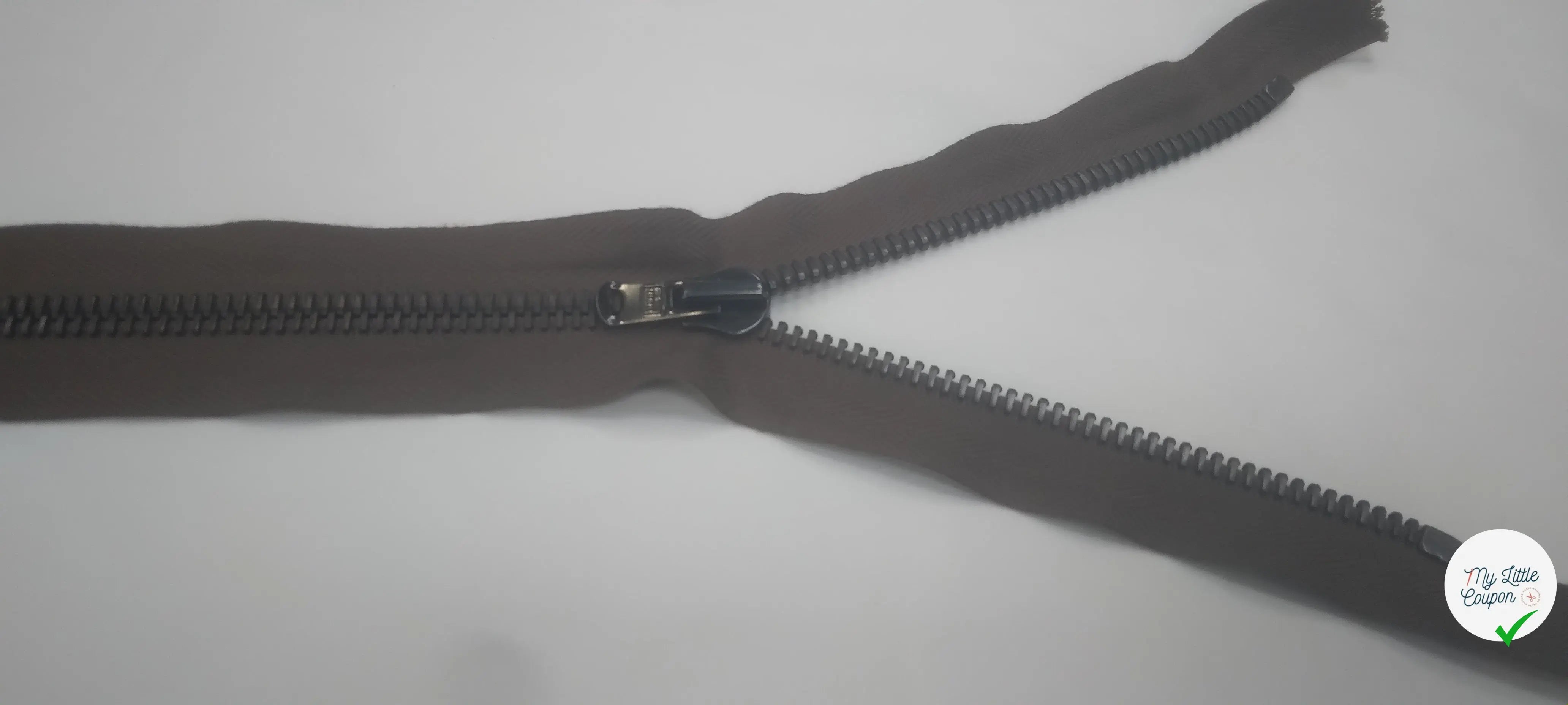 FERMETURE SÉPARABLE 80 CM BRUN CLAIR - My Little Coupon