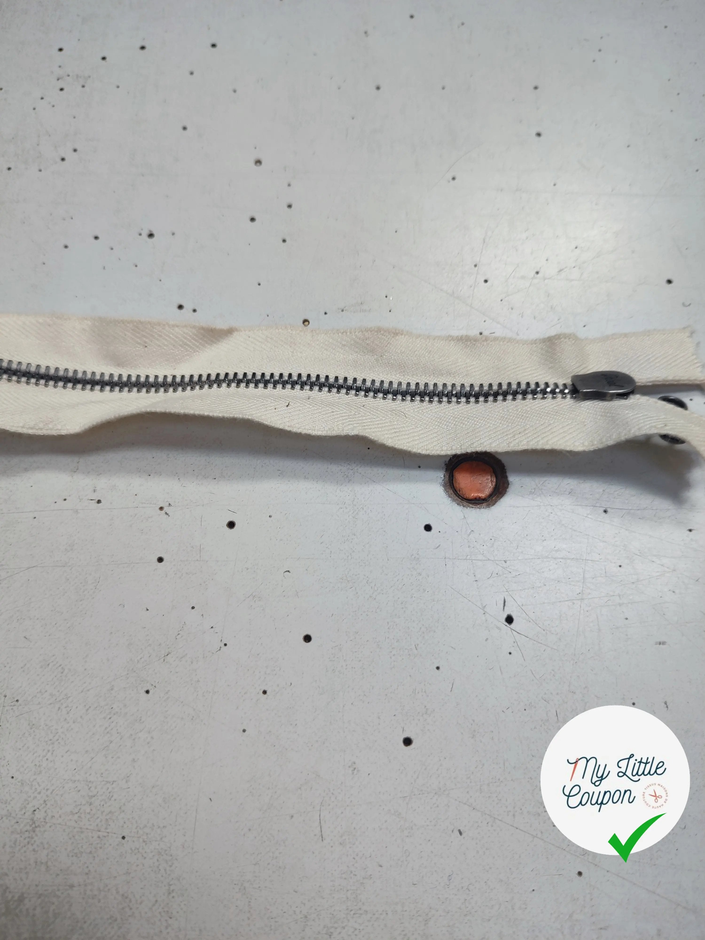 FERMETURE SÉPARABLE BLANC 60cm - My Little Coupon