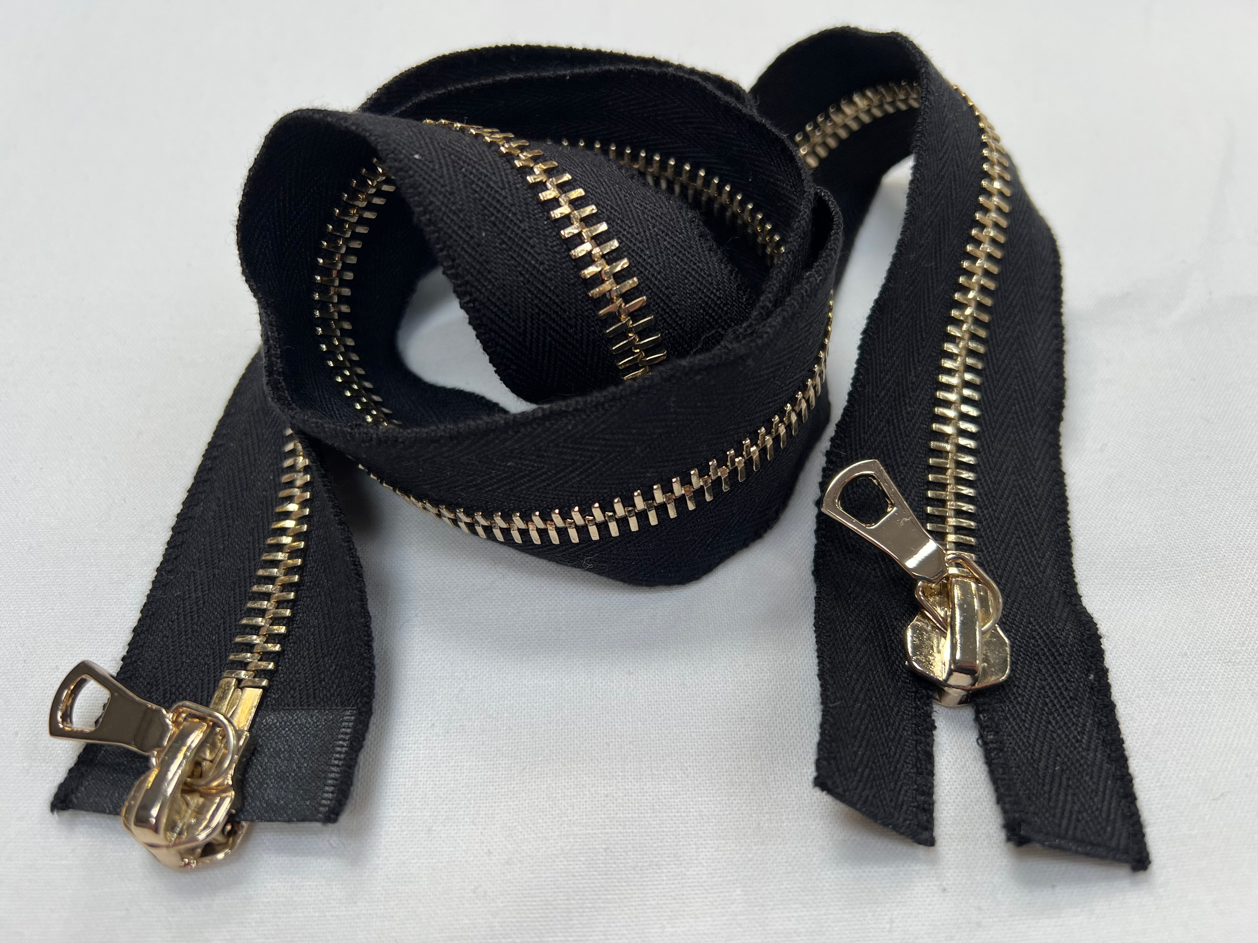 FERMETURE SÉPARABLE DOUBLE CURSEUR Noire  90 CM - My Little Coupon