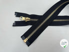 FERMETURE SÉPARABLE MÉTAL OR COLORIS NOIR 40CM - My Little Coupon - tissu - coudre