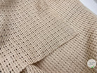 FILET LOURD NID D'ABEILLE CAFFÉ LATTE - My Little Coupon - tissu - coudre
