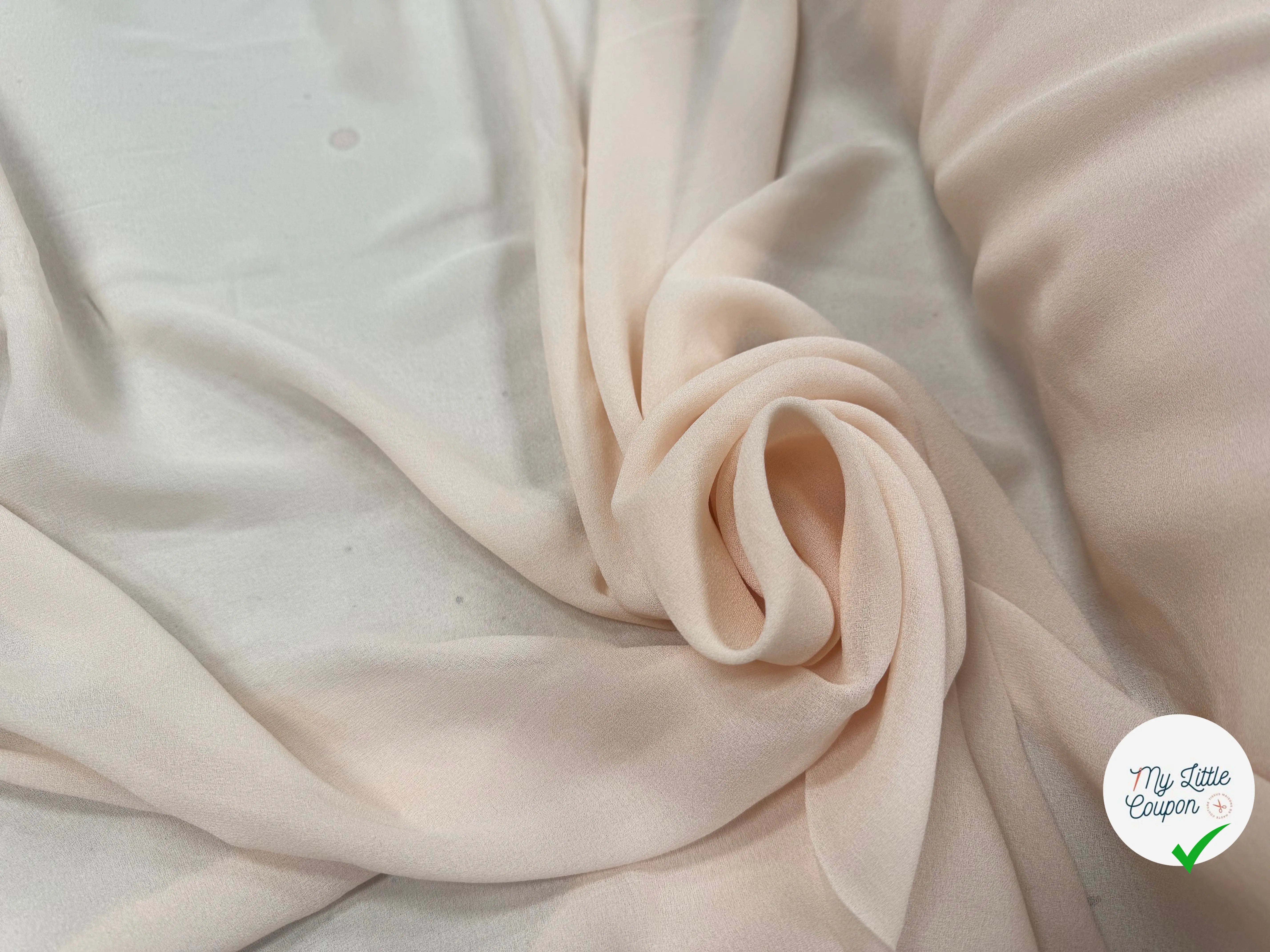 FINE SHEER CRÊPE 100 % VISCOSE , Pansy Pink - My Little Coupon