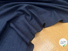 FLANELLE COTON BLEU NAVY LIGNES BLEU CIEL - My Little Coupon
