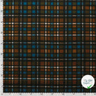 FLANELLE DE COTON CARREAUX ÉCOSSAIS MARRON MOUTARDE - My Little Coupon