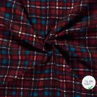 FLANELLE DE COTON CARREAUX ÉCOSSAIS ROUGE - My Little Coupon