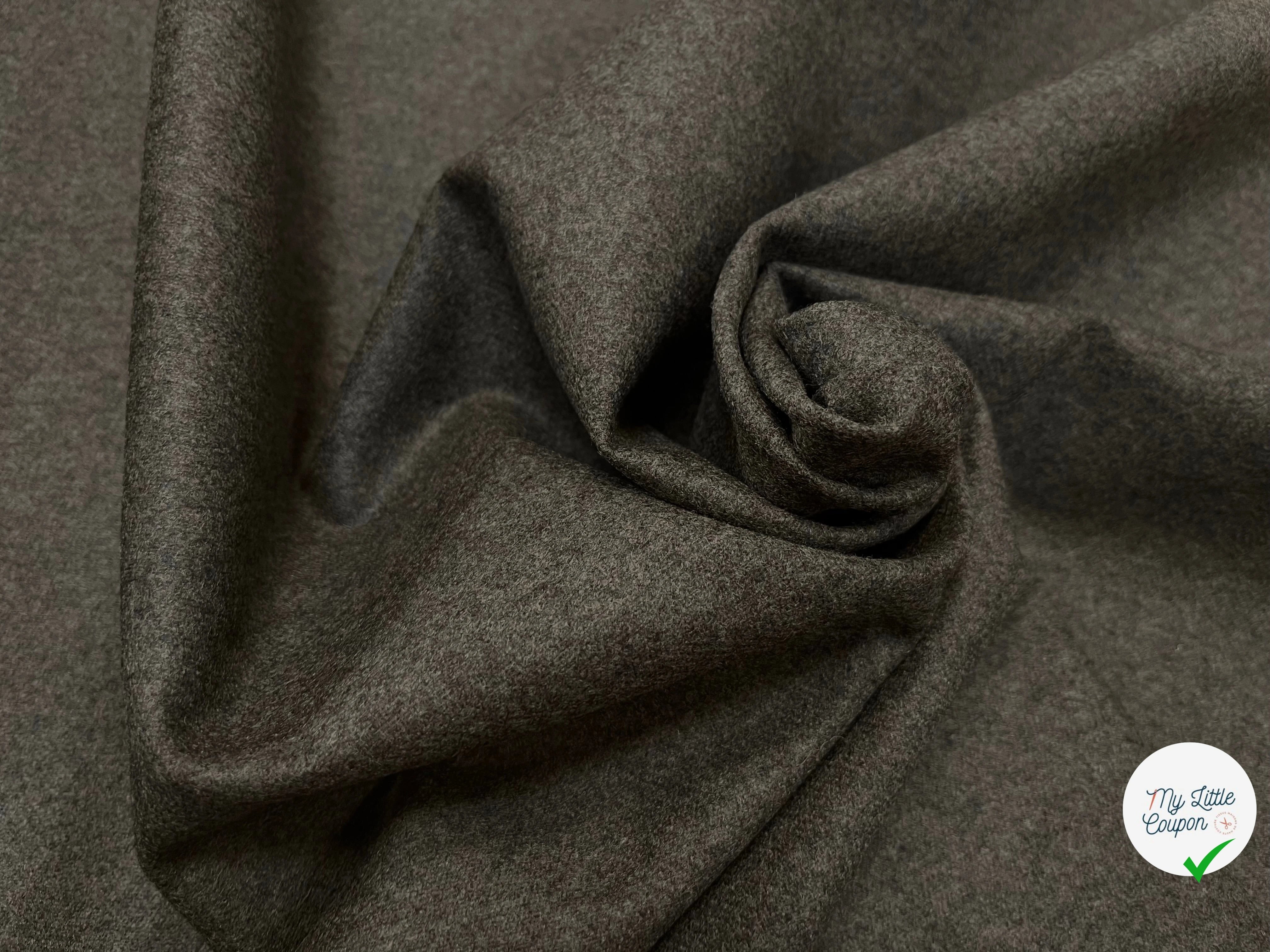 FLANELLA IN LANA KAKI UN PO' STRETCH 155CM - My Little Coupon