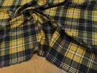 FLANELLE VISCOSE TARTAN JAUNE NOIR - My Little Coupon
