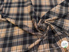 FLANELLE VISCOSE  TARTAN MARRON NOIR - My Little Coupon