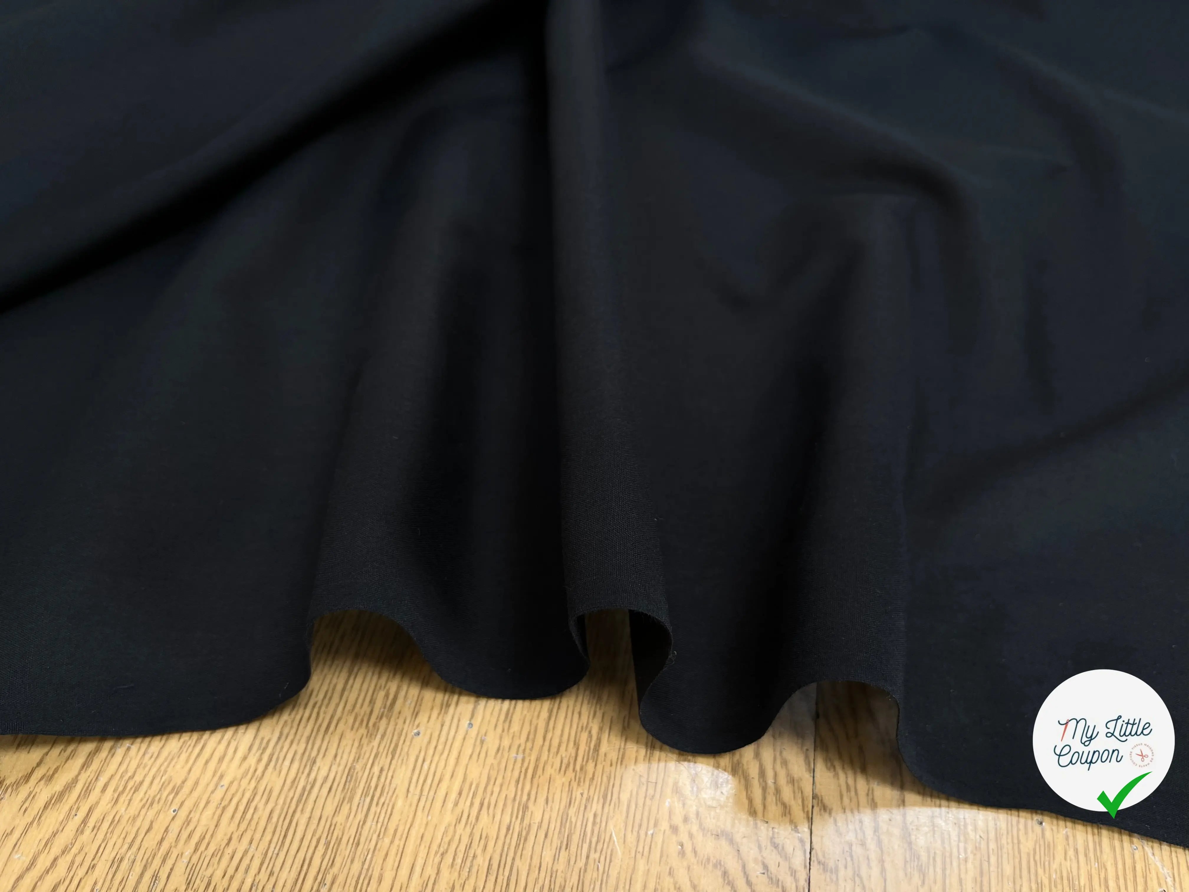FOND DE POCHE COTON UNI NOIR - My Little Coupon