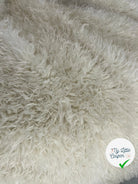 FOURRURE CANICHE POILS LONGS BLANC CASSÉ - My Little Coupon - tissu - coudre