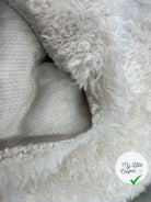FOURRURE CANICHE POILS LONGS BLANC CASSÉ - My Little Coupon - tissu - coudre